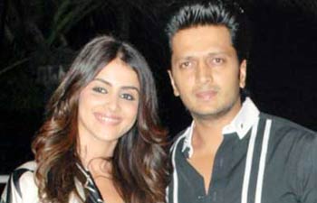 For Genelia D'Souza and Ritesh Deshmukh the party’s begun!